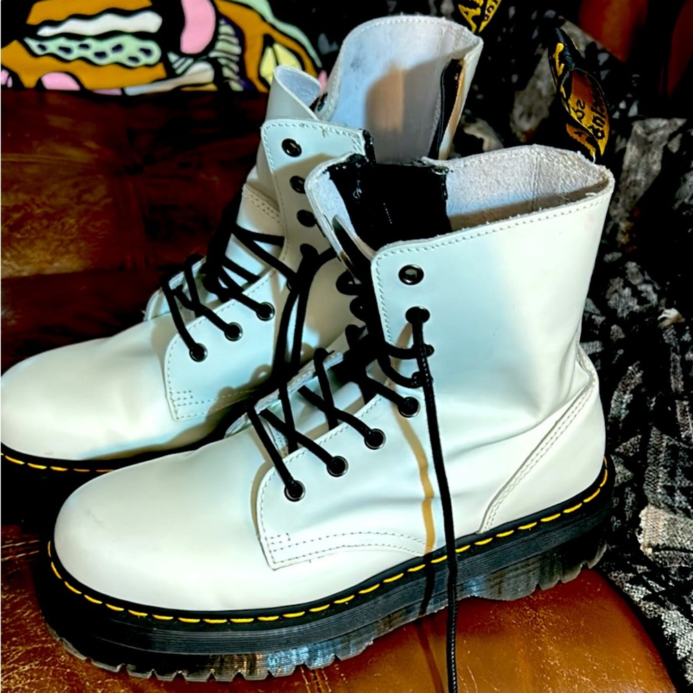 Bottes doc Martens blanches taillle 10 femme